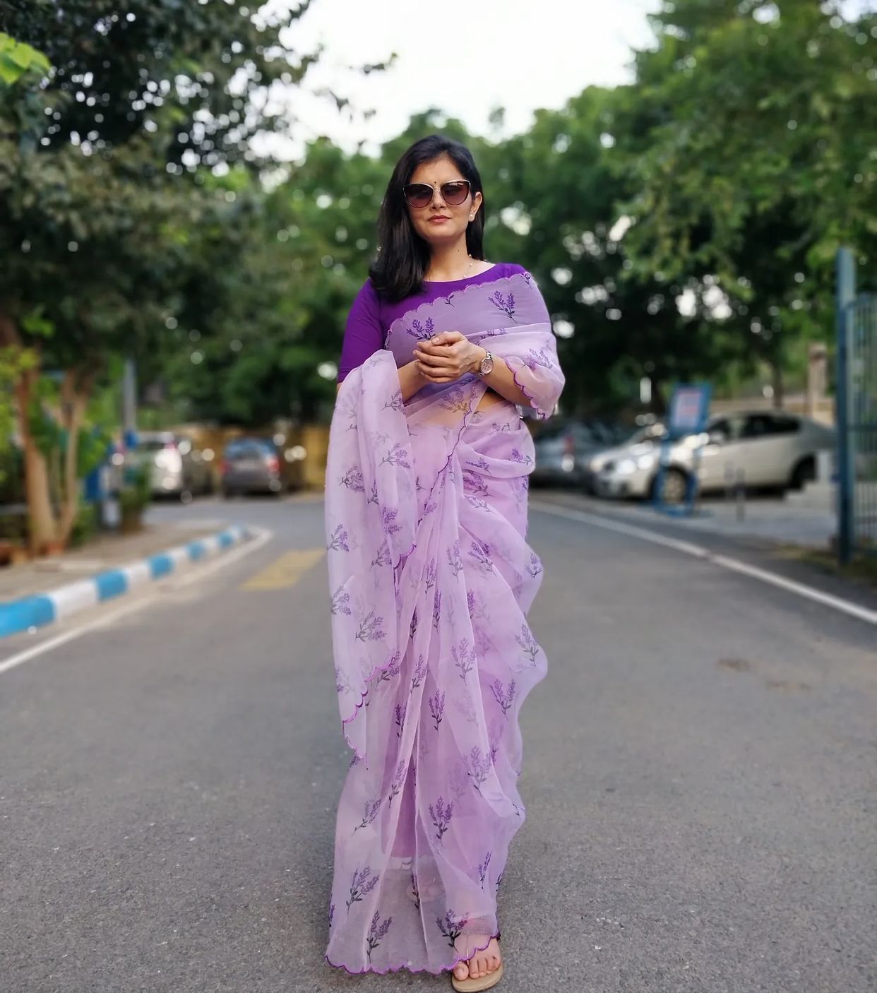 VK 4104 Organza Printed Sarees Wholesale Market In Surat With Price